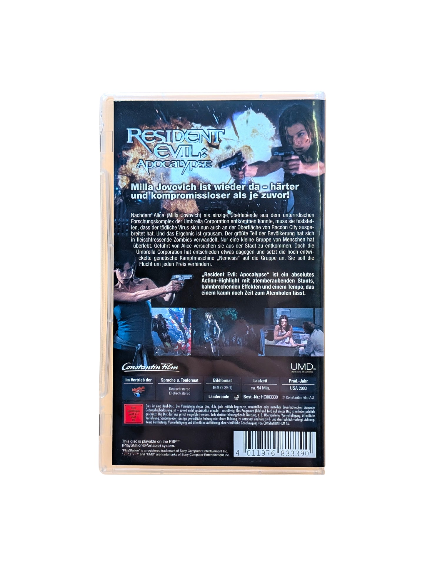 UMD-Video Resident Evil: Apocalypse