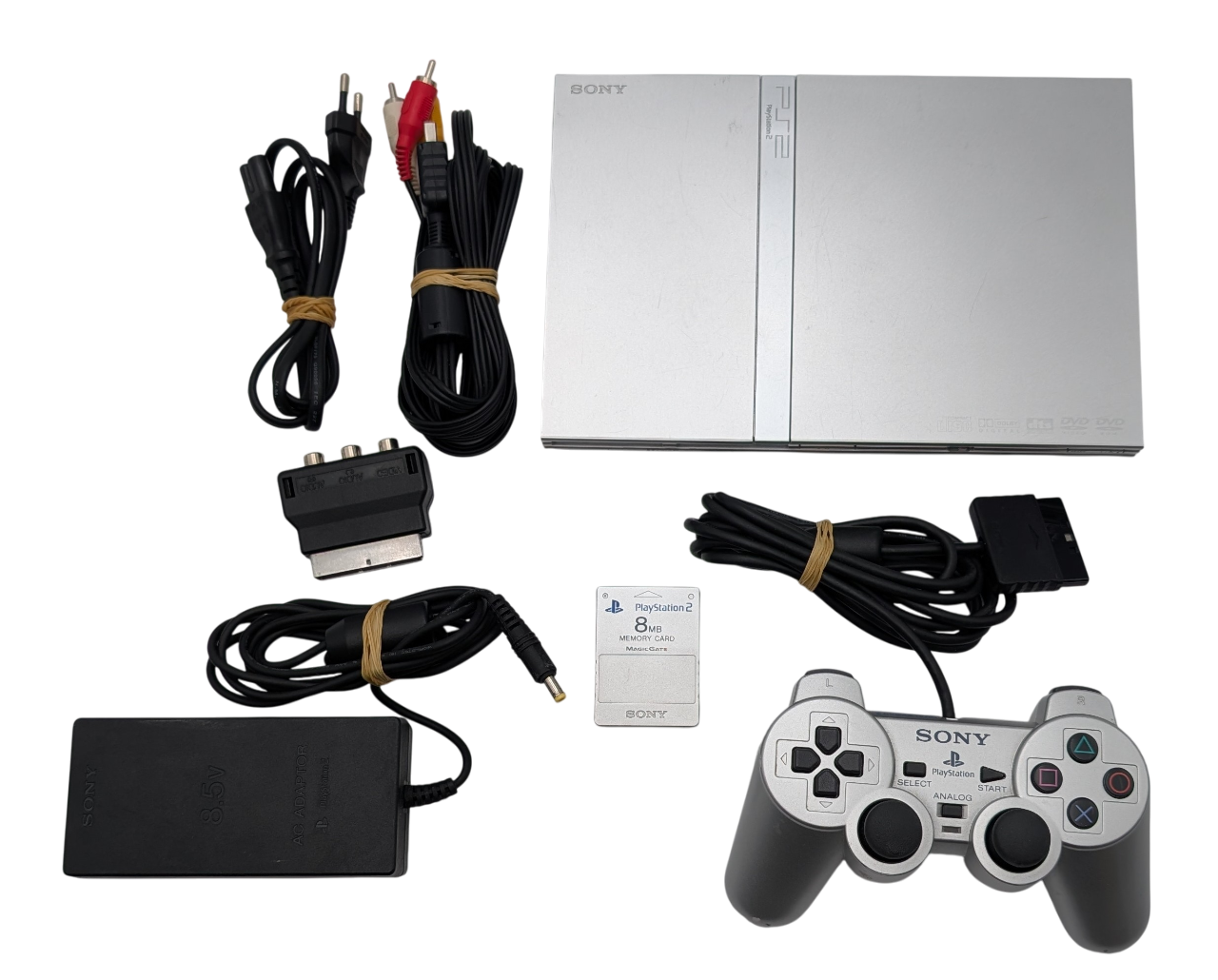 PlayStation 2 Slim – Silber