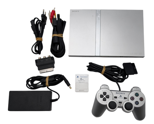 PlayStation 2 Slim – Silber
