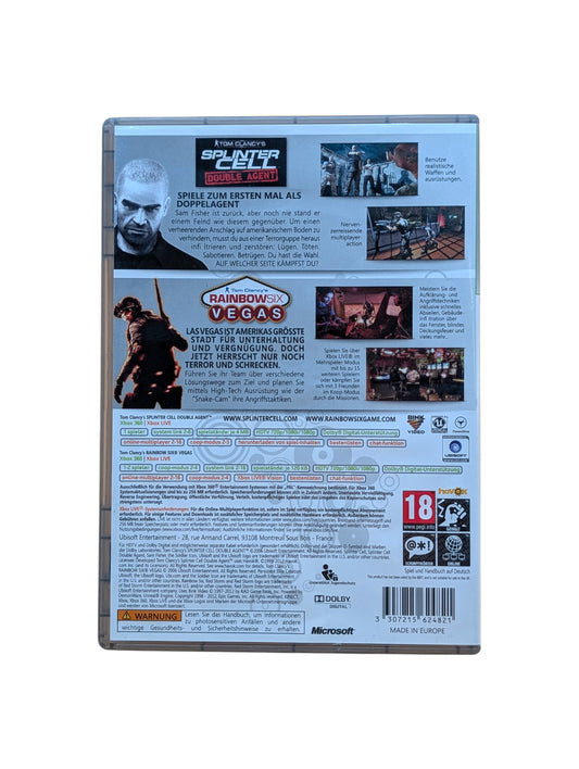 Tom Clancy's Splinter Cell: Double Agent & Rainbow Six Vegas Xbox 360 Double Pack